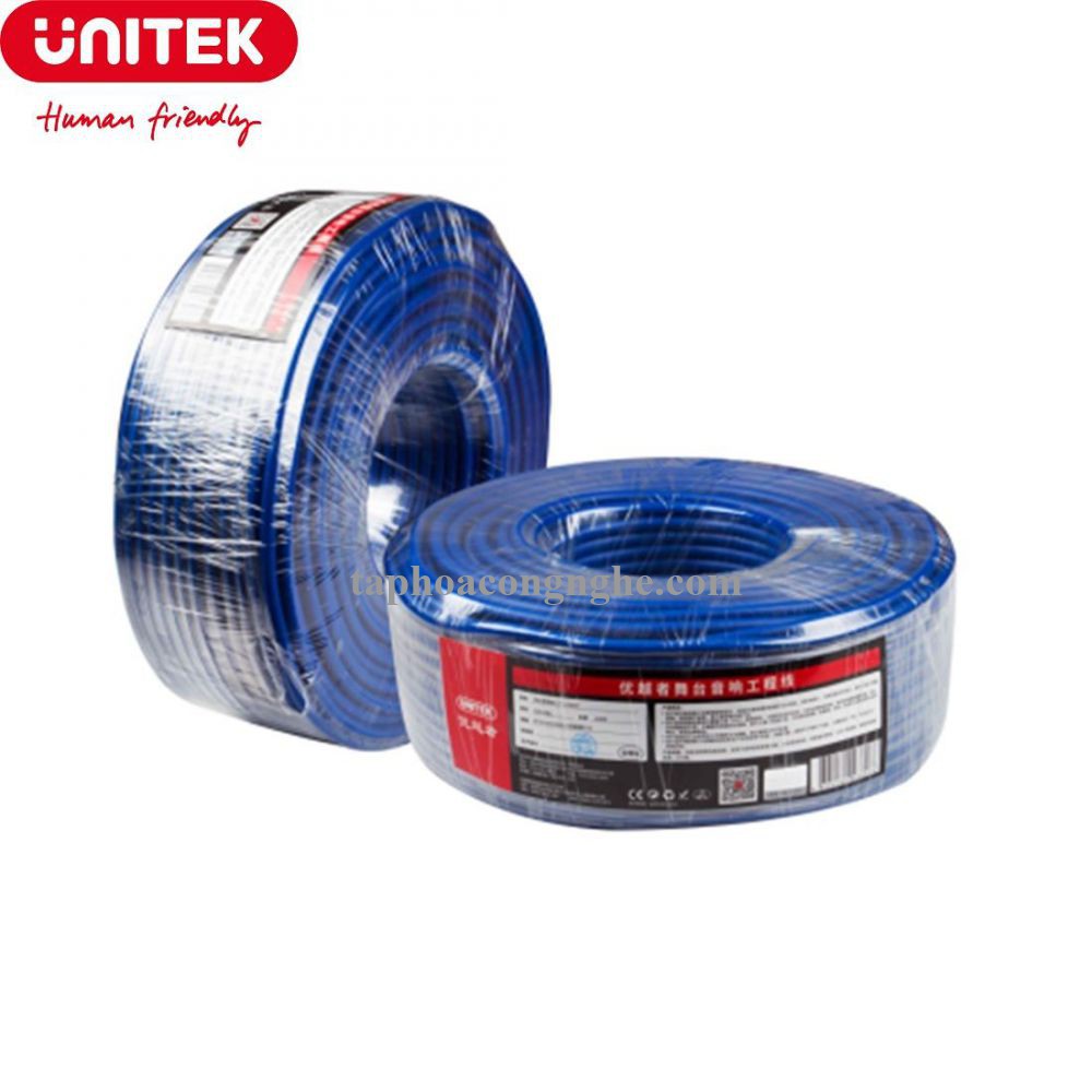 Unitek 29366 C9018BL 100M 2*2.0Gb Od9.5Mm Cáp Loa Sân Khấu 30029366